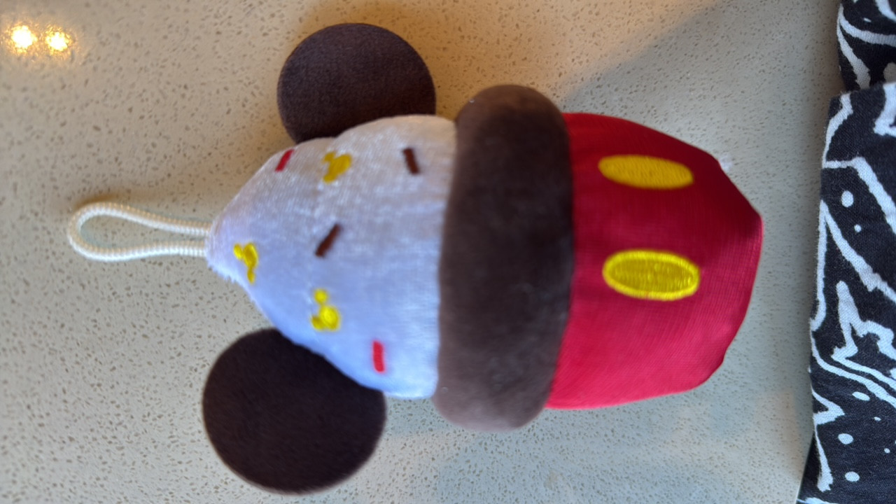 Disney Mickey Mouse Cupcake Plush Ornament